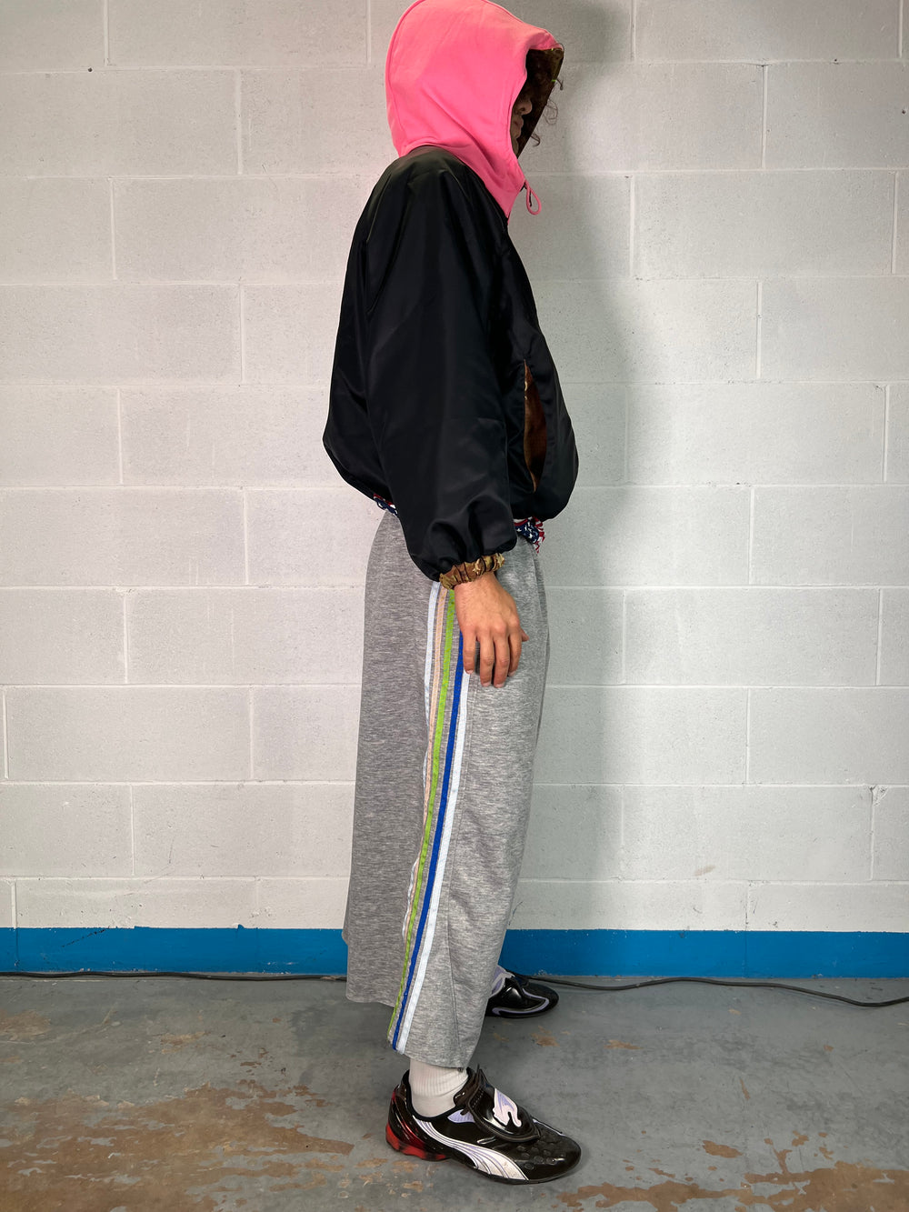 Streetwear reversible jacket, “American dream”