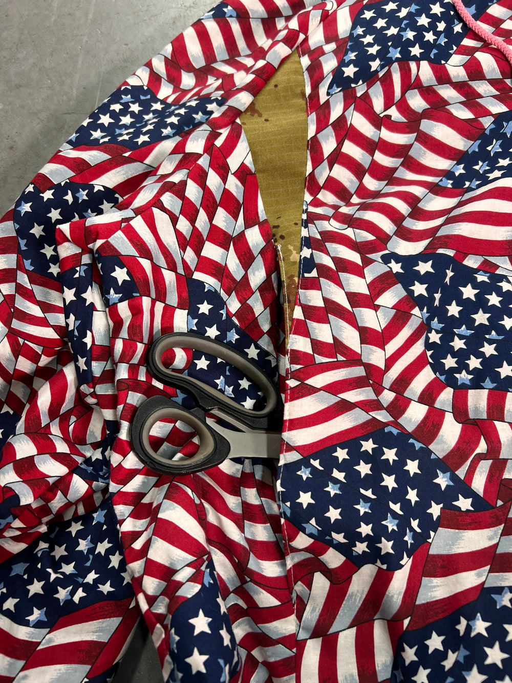 Streetwear reversible jacket, “American dream”