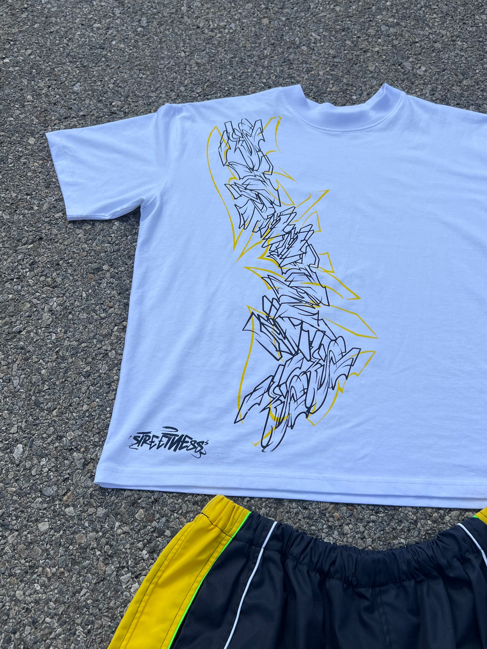 SCREENPRINTED T-SHIRT STREETNESS, 220gms, OVERSIZE FIT