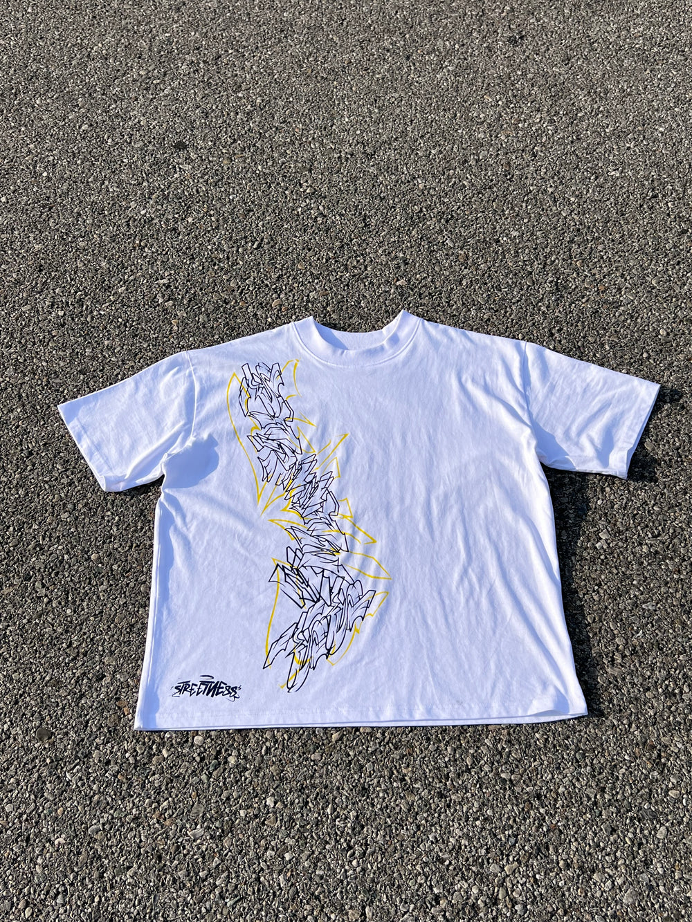 SCREENPRINTED T-SHIRT STREETNESS, 220gms, OVERSIZE FIT